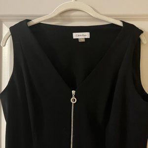 Calvin Klein sexy zipper dress - size 12